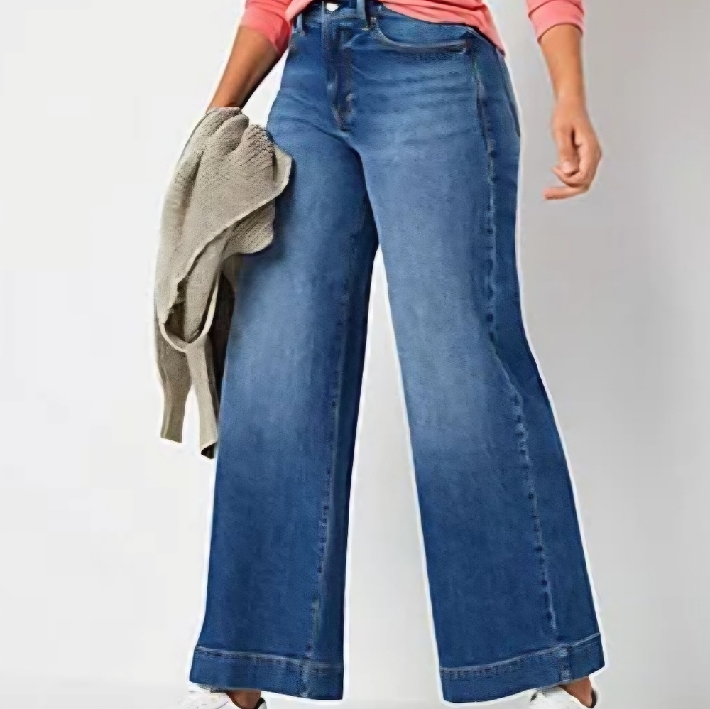 a.n.a Womens High-Rise Wide Leg jeans Size 14